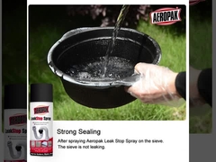 Black Leak Liquid Sealer Aerosol Spray Paint Sealant Coating 400ml Diisi