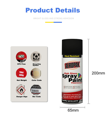 Black 400ml Heat Resistant Spray Paint For Fireplace Car Engine