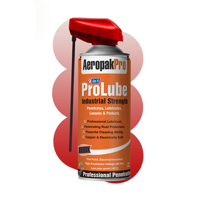 Aeropak 500ml Aerosol Industrial Strength Multifunction Pro Lubricant Oil Spray Electrically Safe