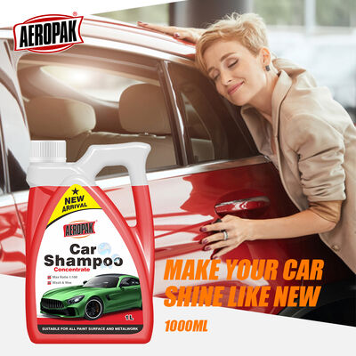 Aeropak 1000ml Lemon Scented High-foam Car Shampoo Plastic Bottle Vehicle Wash Cleaner