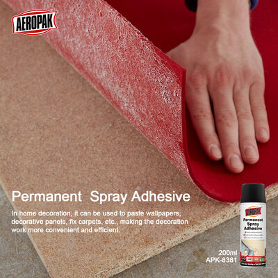 Aeropak 200ml Aerosol Fabric-Specific Transparent Permanent Adhesive Glue Spray High Spray Coverage for Sealants Adhesives