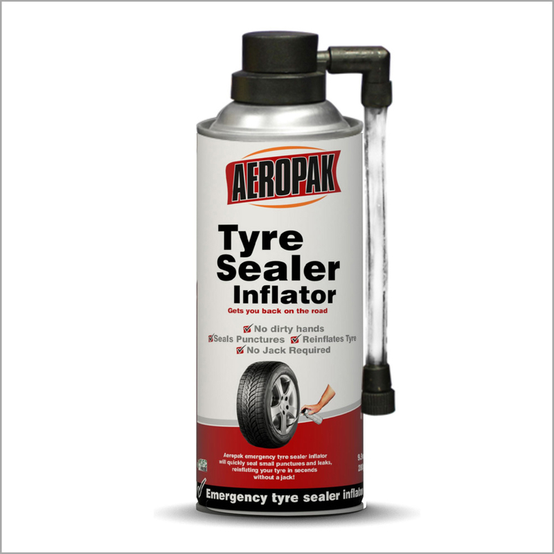 AEROPAK Tire Sealant & Inflator 450ml for 6mm Punctures