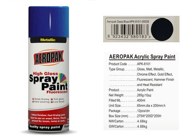 kualitas Aerosol Merk AEROPAK Bisa Semprot Cat Warna Biru Tua MSDS untuk Mobil pabrik