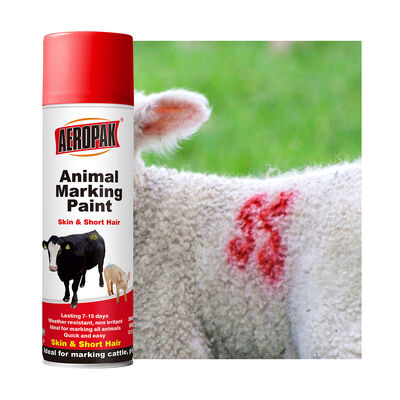 AEROPAK Animal Marking Liquid Coating Spray Paint 500ml Strong Adhesion Peternakan Spray Paint Marker