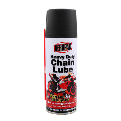 AEROPAK Kualitas tinggi Penetrasi Heavy Duty Chain Lubricant 200ml Aerosol Spray Lubricant Sepeda motor Tidak ada Splatter Formula 3