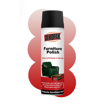 Aeropak 500ml Aerosol Spray Pembersih Perawatan Furnitur Kayu Ramah Lingkungan Kandungan Aktif Tinggi Cat Kayu Minyak Esensial Cair