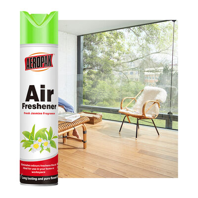 Aeropak 330ml Aerosol Jasmin Aroma Gunakan Efektif Penghilang Bau Lama tahan lingkungan ramah hewan peliharaan-aman anak-aman penyegar udara