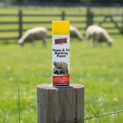Profesional 500ml Peternakan Breeding Estrous Marker Spray Paint Grosir Label Pribadi Deteksi Panas Tail Marking Premium