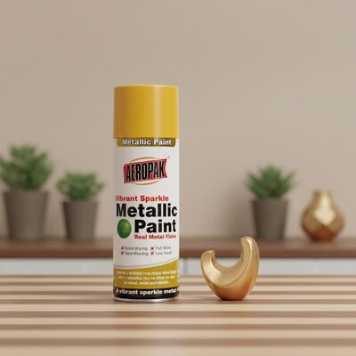Kualitas tinggi 400ml cepat kering High Gloss Acrylic Liquid Coating Grosir Custom Warna Metallic Spray Paint Aeropak Otomotif
