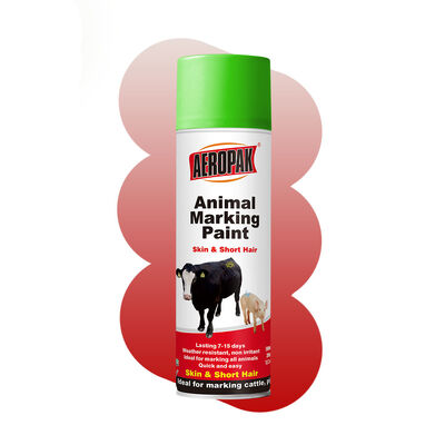 Aeropak Animal Marking Acrylic Liquid Coating & Spray Paint (Nama Lainnya Animal Marking Paint) Model APK-6810 untuk Penggunaan Peralatan